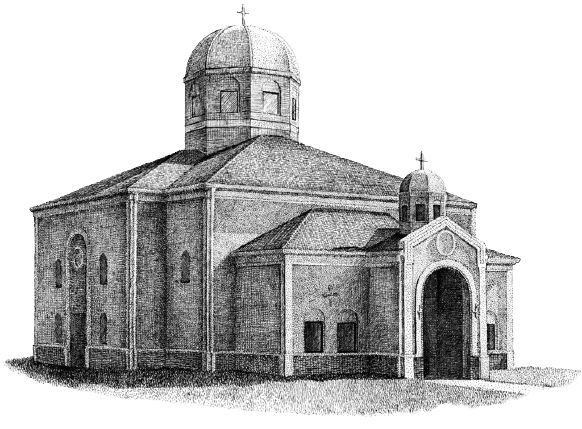 Sketch of St. Demetrius Church